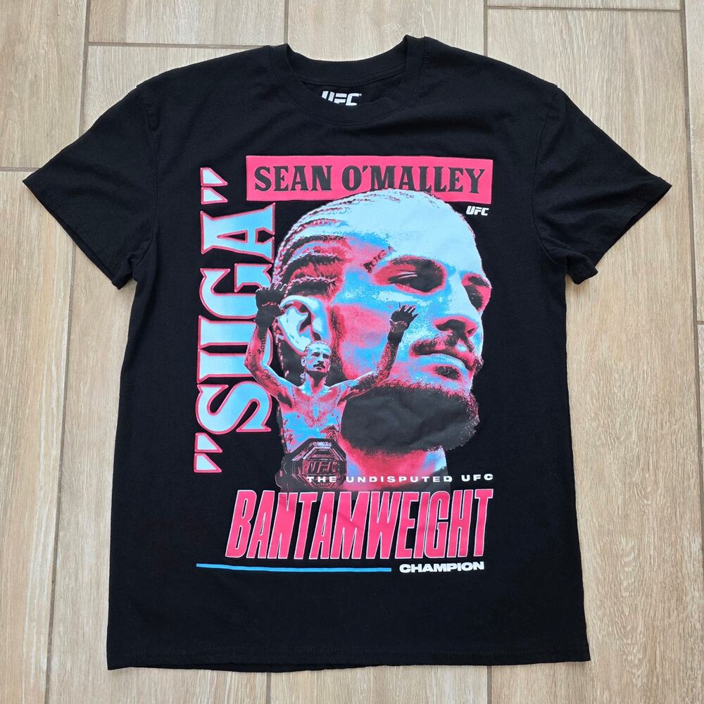 Sean O'Malley UFC T Shirt Mens M Black Sugar Bantamweight MMA Graphic Tee
